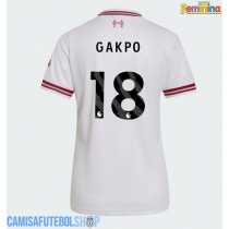 Camisa de time de futebol Liverpool Cody Gakpo #18 Replicas 2º Equipamento Feminina 2026-27 Manga Curta